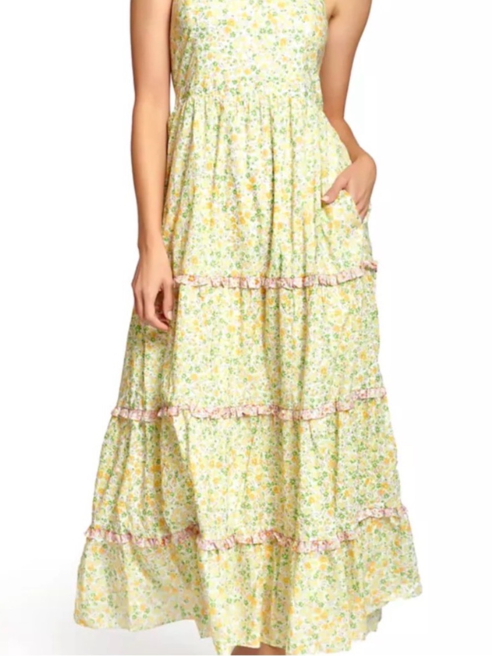 Lost and Wander Floral Tiered Maxi Dress